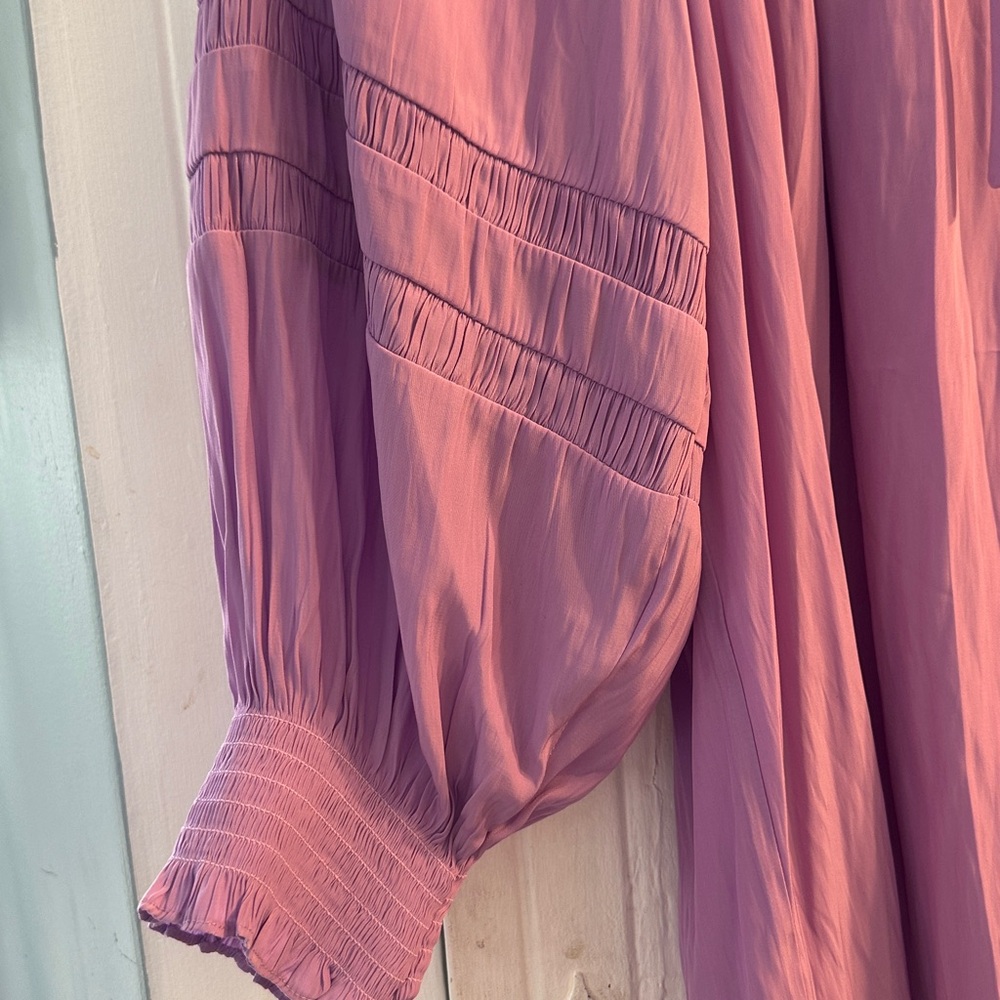 ✔️#H BNWT Ramy Brook peasant style Blouse in MAUMA $325 - Picture 2 of 12